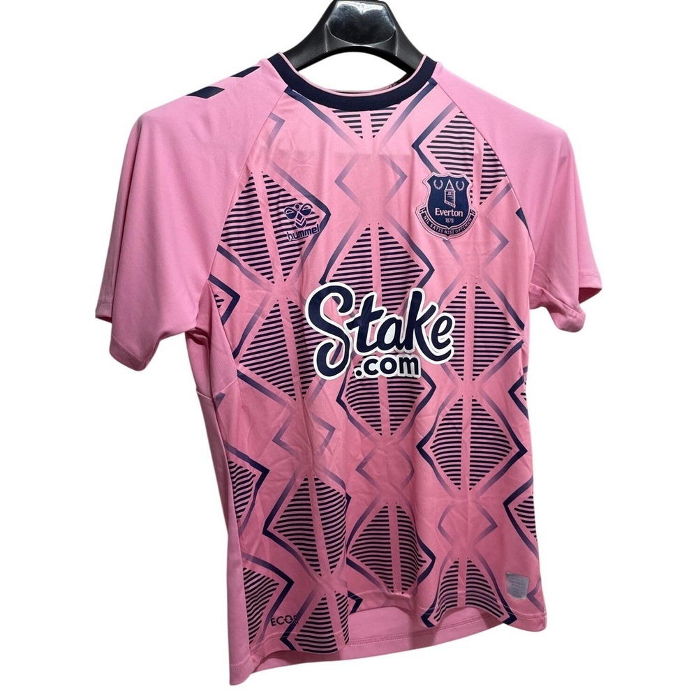 Hummel Everton FC‎ Pink Soccer Jersey Authentic Official Apparel Mens M